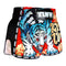 TUFF Muay Thai Boxing Shorts Retro Style Red Furious Tiger