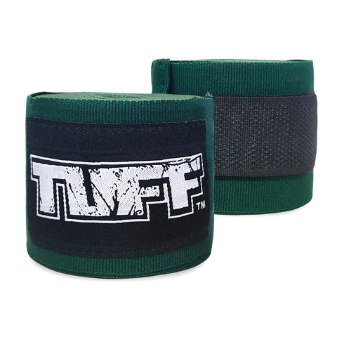 TUFF Hand Wraps Elastic Cotton Green