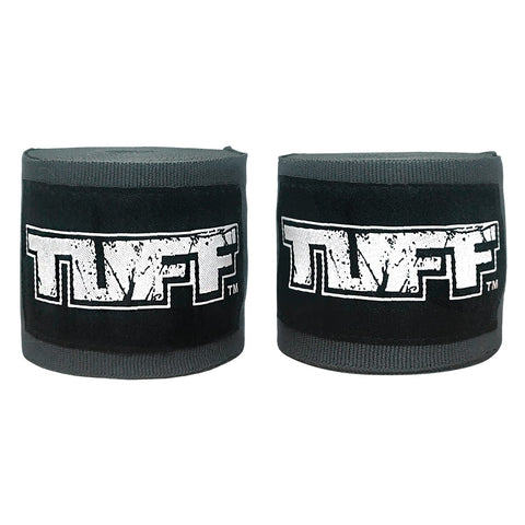 TUFF Hand Wraps Elastic Cotton Gray
