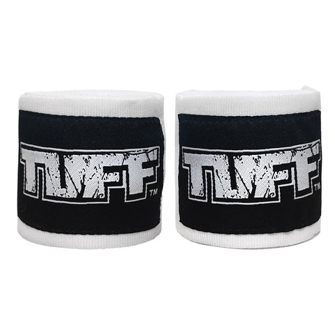 TUFF Hand Wraps Elastic Cotton White