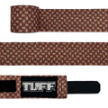 TUFF Unisex 100% Nylon, Stripe Brown Hand Wraps