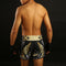 TUFF Muay Thai Boxing Shorts Retro Style The King Of Naga Black