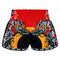 TUFF Muay Thai Boxing Shorts Retro Style Red Chinese Dragon and Tiger