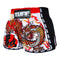 TUFF Muay Thai Boxing Shorts Retro Style White Chinese Dragon