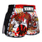 TUFF Muay Thai Boxing Shorts Retro Style White Chinese Dragon