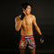 TUFF Muay Thai Boxing Shorts Retro Style Red Chinese Dragon