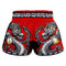 TUFF Muay Thai Boxing Shorts Retro Style Red Chinese Dragon