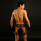 TUFF Muay Thai Boxing Shorts Retro Style Orange Furious Tiger