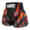 TUFF Muay Thai Boxing Shorts "Black Racing Twin Tiger"