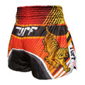 TUFF Muay Thai Boxing Shorts Red Racing Twin Tiger