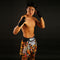 TUFF Muay Thai Boxing Shorts "Orange Roaring Tiger"