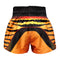 TUFF Muay Thai Boxing Shorts Orange Roaring Tiger