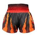 TUFF Muay Thai Boxing Shorts Black With Tiger Inspired by Chinese Ancient Drawing