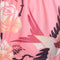 TUFF Muay Thai Boxing Shorts Pink Birds and Roses Vintage Drawing