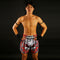 TUFF Muay Thai Boxing Shorts "Black Double Skeleton With Devil Skull"