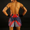 TUFF Muay Thai Boxing Shorts "Black Double Skeleton With Devil Skull"