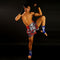 TUFF Muay Thai Boxing Shorts "Black Double Skeleton With Devil Skull"