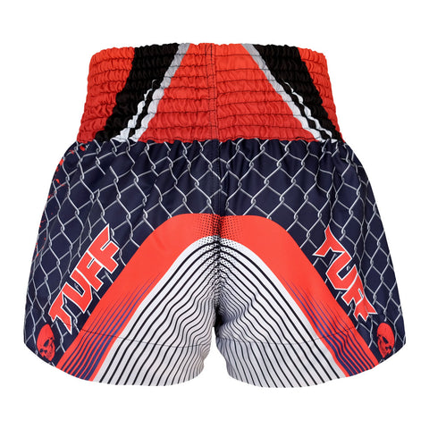 TUFF Muay Thai Shorts Boxing Trunks Traditional Style (TUF-MS619-BLK)