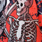 TUFF Muay Thai Boxing Shorts "Black Double Skeleton With Devil Skull"