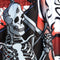 TUFF Muay Thai Boxing Shorts "White Devil Skull with Twin Skeletons"