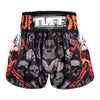 TUFF Muay Thai Boxing Shorts "Battalion Skull in Black"