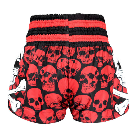 TUFF Muay Thai Shorts Boxing Trunks Traditional Style (TUF-MS620-RED)