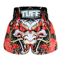 TUFF Muay Thai Boxing Shorts Dragon King in Red
