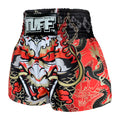 TUFF Muay Thai Boxing Shorts Dragon King in Red