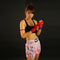 TUFF Muay Thai Boxing Shorts "Pink Sakura with Nightingale Bird"