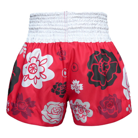 TUFF Kids Muay Thai Shorts Boxing Trunks Traditional Style (TUF-MS632-RED)