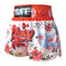 TUFF Kids Shorts Orange Pastel Birds Pattern