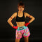 TUFF Muay Thai Shorts "Pink Pastel Birds Pattern"