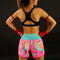 TUFF Muay Thai Shorts "Pink Pastel Birds Pattern"