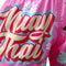 TUFF Muay Thai Shorts "Pink Pastel Birds Pattern"