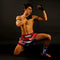 TUFF Muay Thai Boxing Shorts Navy Blue Furious Bear