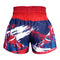 TUFF Muay Thai Boxing Shorts Navy Blue Furious Bear