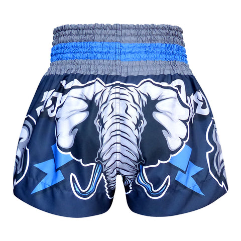 TUFF Muay Thai Shorts Boxing Trunks Traditional Style (TUF-MS636-NVB)