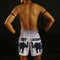 TUFF Muay Thai Boxing Shorts White War Elephant