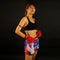 TUFF Muay Thai Boxing Shorts "Blue Japanese Drawing Crane Birds"