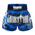 TUFF Muay Thai Boxing Shorts New Blue Military Camouflage