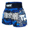 TUFF Muay Thai Boxing Shorts "Blue Military Camouflage"