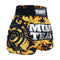 TUFF Muay Thai Boxing Shorts New Yellow Military Camouflage