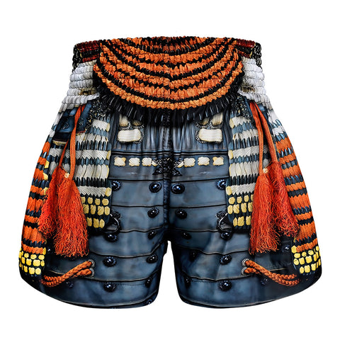 TUFF Muay Thai Shorts Boxing Trunks Traditional Style (TUF-MS656-ORG)