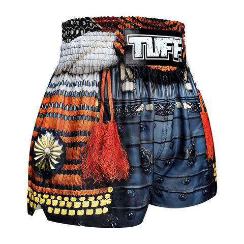 TUFF Muay Thai Shorts Boxing Trunks Traditional Style (TUF-MS656-ORG)