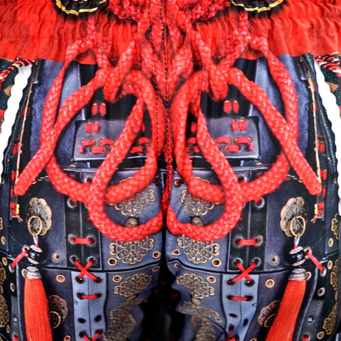TUFF Muay Thai Shorts Boxing Trunks Traditional Style (TUF-MS657-RED)