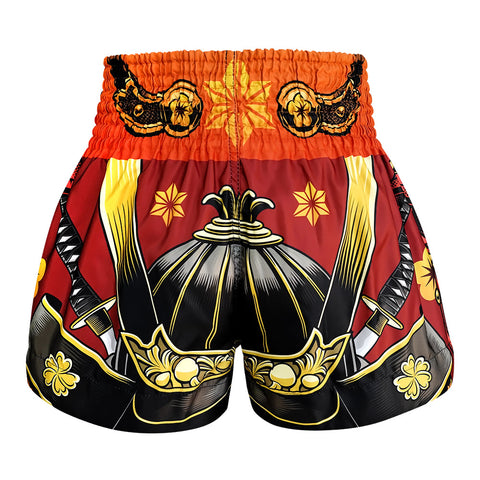 TUFF Muay Thai Shorts Boxing Trunks Traditional Style (TUF-MS658-RED)