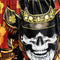 TUFF Muay Thai Boxing Shorts Samurai Skull