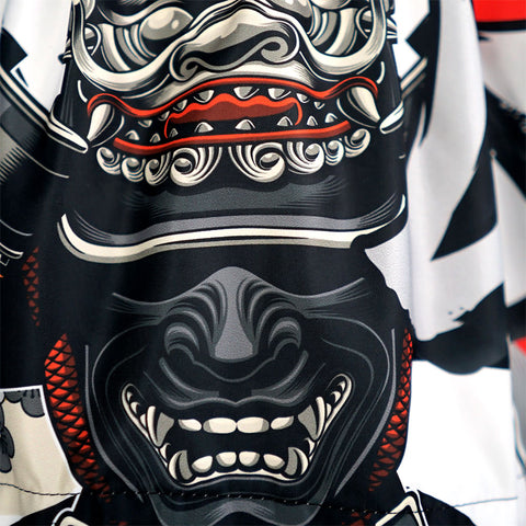 TUFF Muay Thai Shorts Boxing Trunks Traditional Style (TUF-MS659-WHT)