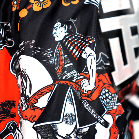 TUFF Muay Thai Shorts Boxing Trunks Traditional Style (TUF-MS660-BLK)