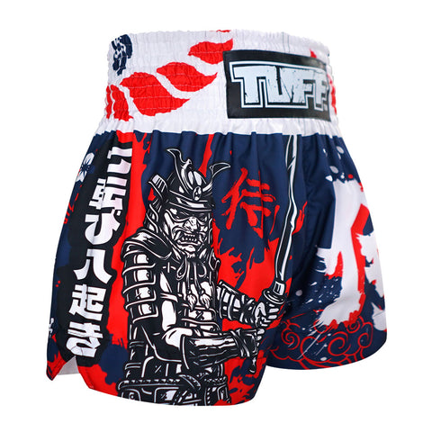 TUFF Muay Thai Shorts Boxing Trunks Traditional Style (TUF-MS661-BLK)